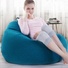 3 Sizes Large Bean Bag Sofa Cover with Pockets Lounger Chair Sofa Living Room Furniture Beanbag Bed for Adults Kids Just Cover No Filling