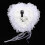 Dekaim Ringhouder Elegant Wit Hartvormig Trouwring Kussenhouder Doos (Wit) 5