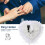 Dekaim Ringhouder Elegant Wit Hartvormig Trouwring Kussenhouder Doos (Wit) 8
