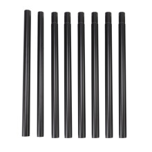 Verstelbare spanstangen van 60-120 inch, 8 stuks, gordijnstangen, douchestangen van roestvrij staal voor badkamer, raamgordijnstangen, zwart