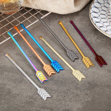 Hesroicy Dessert Picks Arrow Shape Anti-rust 304 Stainless Steel Wedding Party Buffet Picks for Stirring