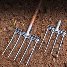 XTMPMY Hochleistungs-Gartengabel mit 4 Zinken – Robuster Kohlenstoffstahl, bruchsicheres Design