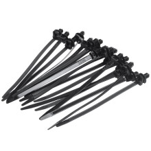Nylonowa opaska zaciskowa do kabli samochodowych, długość 162 mm, 20 szt., czarna