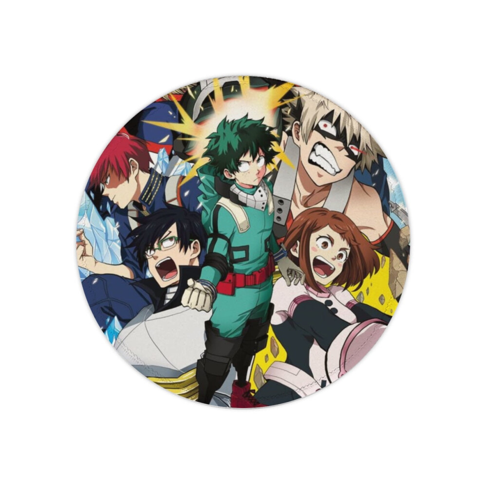 My Hero Academia Round Mouse Pad Animation Desk Mat Entertainment Computer Desk Mat 9048212977919