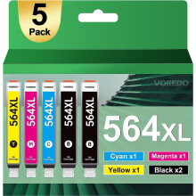 Pack combiné de cartouches d'encre 564XL de remplacement pour cartouches d'encre HP564Ink564XL [Dernière version] pour DeskJet3500 3520