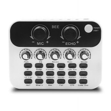 Live Sound Card V8Mini Audio Interface Podcast Mixer Geschikt voor PC Computer Telefoon Broadcast Opname Effecten