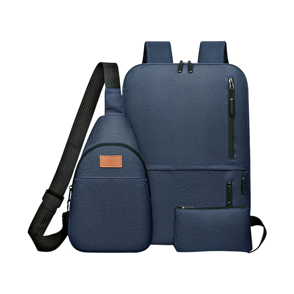 3Pcs Laptop Backpack For Women Men, Large Capacity Lightweight Travel Bag, Multifunctional Fashion Daypack, Business Computer Bag 9048212978794