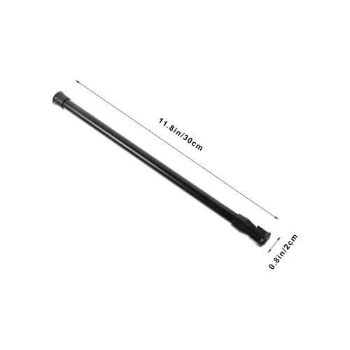 Gongxipen2Pcs Επεκτεινόμενες Ράβδοι Τάσης για Ντους & Παράθυρο - Μαύρο 2