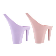 Lot de 2 arrosoirs en plastique, outils de jardinage, bouilloire, pot d'arrosage pour la maison, le jardin et la terrasse, rose et