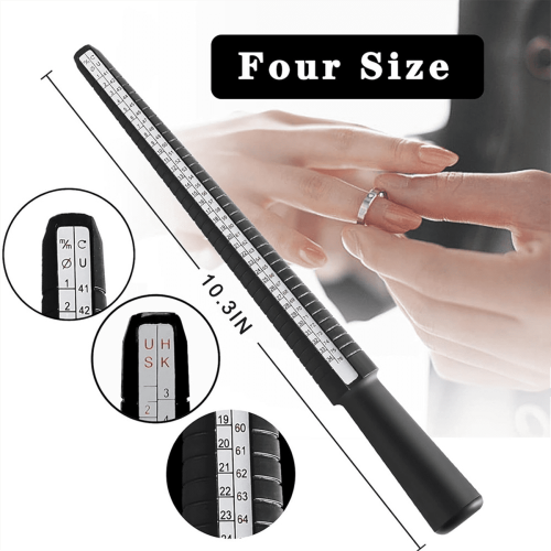 7-Piece Ring Sizer Measuring Tool for Both Men and Women Includes Finger Ring Measurer, Ring Sizers, Ring Making Kit 1