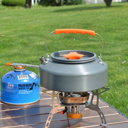 Camping 1.6L Picnic Tea Kettle Coffee Pot Water Kettle with Handle 2