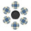 6 τεμάχια δερμάτινα σουβέρ, σουβέρ Clan Hannay Tartan για ποτά, μαξιλάρι για ποτήρια, δώρο 3