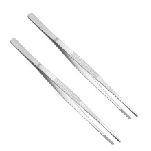 12 Zoll (30 cm) Feine Pinzette, 2 Stück extra lange Edelstahlpinzetten für Grillabende im Freien, tägliches Kochen, Haushaltsutensilien