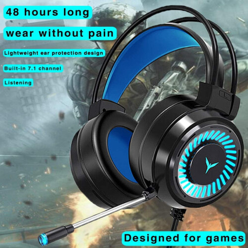 Ακουστικά Gaming με Μικρόφωνο Ακύρωσης Θορύβου, Στερεοφωνικό Surround 4D, Μαλακά 1