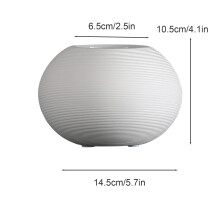 Vaso de cerâmica branca simples Huayishang, modelo E, para decoração de mesa, em promoção, 1 unidade.