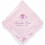 Manta de bebê personalizada com elefante rosa. 2