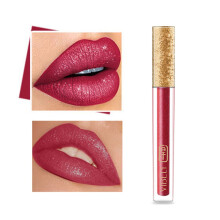 Long Lasting Moisturizing Lip Gloss with Diamond Shimmer and Metallic Glitter, Non Stick, 5ml