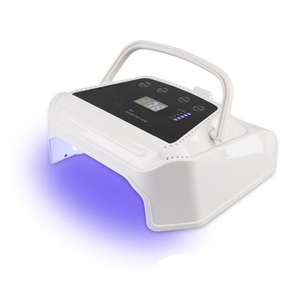 72W UV LED Nail Lamp with Fast Gel Curing, Smart Auto Sensor and LCD Display for Manicure