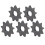 Αλυσίδα Sprocket9T μεταλλικό H σε σχήμα κινητήρα γραναζιού υψηλής αντοχής από χάλυβα 3