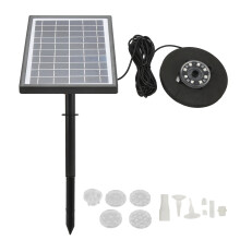 Bird Bath Fountain with Solar Powered Water Pump and Filtration System, Outdoor Solar Fountain for Garden Decoration Easy To Install Dry Run