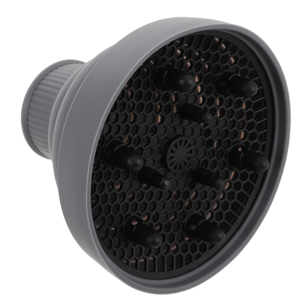 Universal Silicone Hair Dryer Diffuser Nozzle Attachment with Retractable Design for Hairstyle Protection