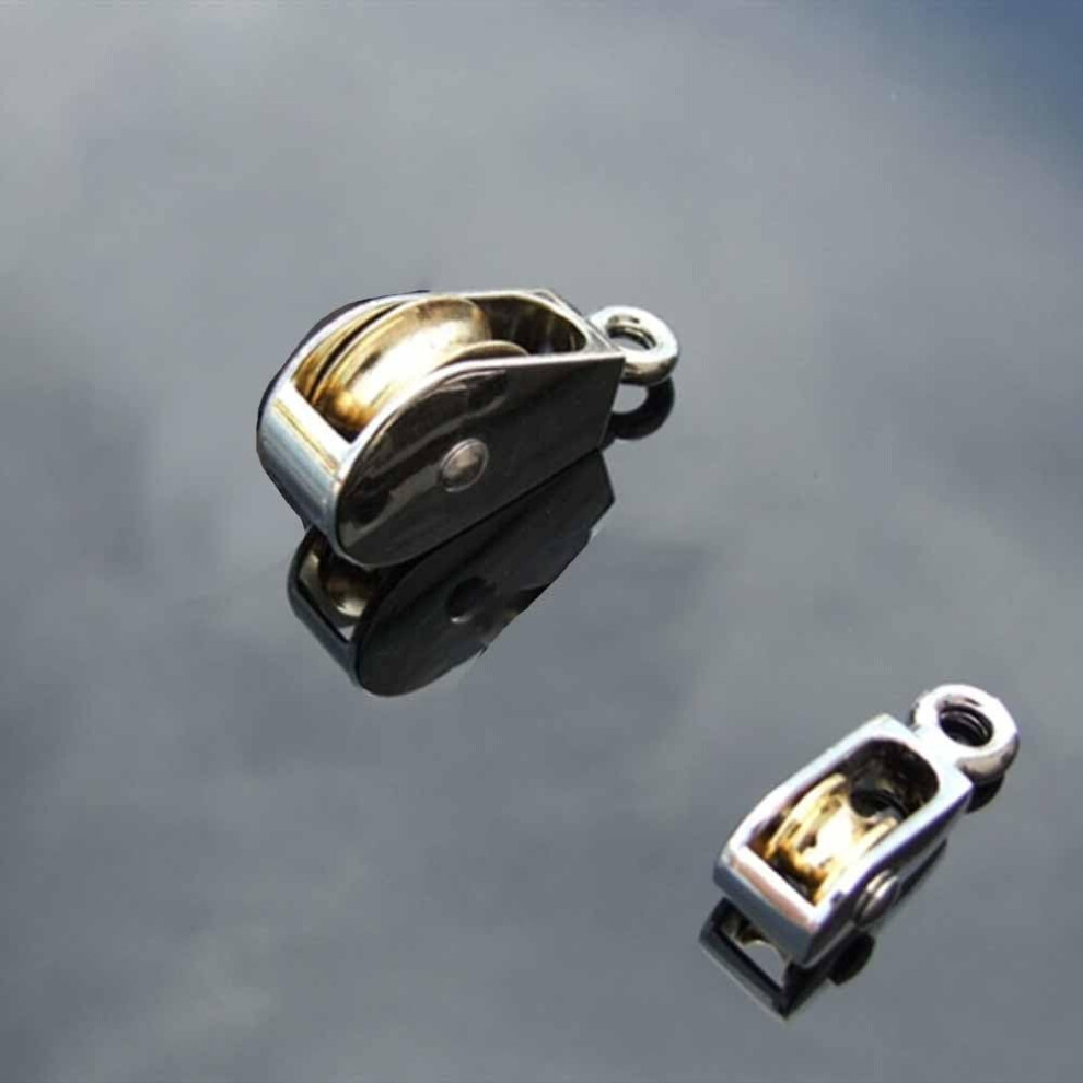 Single Fixed Pulley Zinc Alloy Heavy Duty Crown Block, Rustresistant Mini Lifting Pulley 36/52/75Mm For Diy Projects 100250Kg Capacity 9099447592422