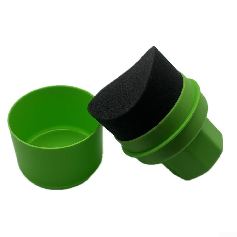Car Tire Cleaning Brush And Tire Dressing Applicator Pad With Ergonomic Grip Scratch Shine Green 9450606284495