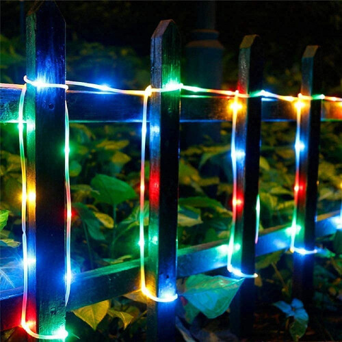33Ft100LED Ηλιακά Φώτα Σχοινιού Εξωτερικού Χώρου, Αδιάβροχα Φώτα Σε Κορδόνι 8 1
