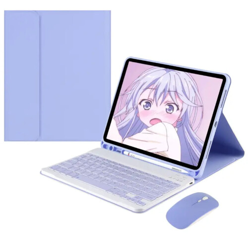 Capa de teclado fina CKLXNGT de 10ª geração com alça, compatível com iPad de 11 polegadas, Air 4/5, 10,2", 12,9" e 10,5" - 2018-2022 1