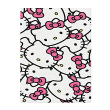 Couverture Hello Kitty douce et confortable en peluche légère et chaude, idéale pour canapé, lit ou fauteuil (127 x 102 cm).