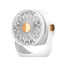 Kayannuo Mini Ventilator med 3 hastigheder, natlampe, 360 rotation, USB Mute-ventilator, kompatibel med hjem og soveværelse - gave til kvinder,