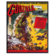 Póstaer Scannán Uafáis Hollywood Seanré Godzilla ASPORIC, Ealaín Balla, Prionta Gan Fráma 11x14 Orlach, Comhoiriúnach le Maisiúcháin Uaimh