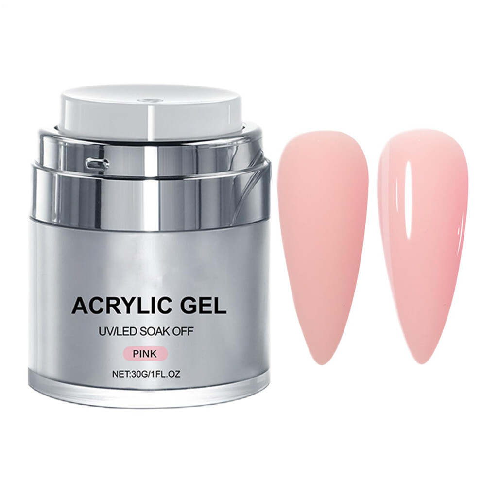 Pink Poly Extension Gel 30G Builder Nail Gel For Easy Sculpting And Longlasting Extensions