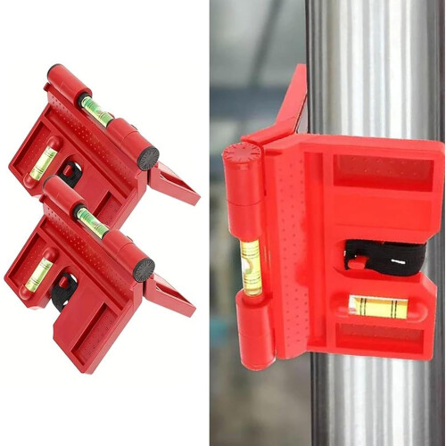 Post Level Magnetic Foldable Ruler with DoublePole Grip for Carpentry Plumbing Construction 1