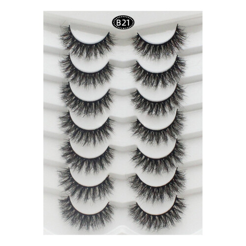 Ψεύτικες βλεφαρίδες Lashes5 ζευγάρια μαλακές ψεύτικες βλεφαρίδες mink3D6D σετ