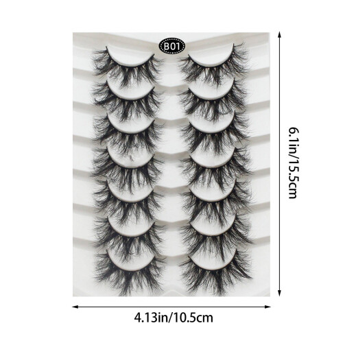 Ψεύτικες βλεφαρίδες Lashes5 ζευγάρια μαλακές ψεύτικες βλεφαρίδες mink3D6D σετ 2