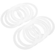 Lot de 20 joints d'étanchéité en silicone à large ouverture pour couvercles de bocaux Mason - Joints réutilisables