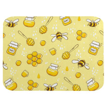 Begine Clearance Bee Festival beltéri és kültéri lábtörlő 40x60cm, csúszásgátló aljjal, méh témájú dekorációval kompatibilis, 1 db