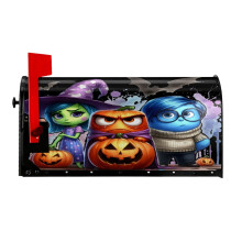 Inside Out Magnetic Mailbox Cover Garden Yard Home Decor For Outside, Decorative Outdoor Post Letter Box Wrap Decor Mail Wraps, 25.5x21 In