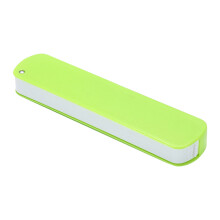 Caja portátil UNLLLL para vajilla, pajitas, caja multiusos con tapa abatible, ideal para estudiantes y oficinistas, color verde.