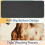 Καφέ Mouse Pad με αντιολισθητική βάση από καουτσούκ, συμβατό με φορητούς υπολογιστές, 4