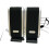 SUSUchens2Pcs Φορητό στερεοφωνικό ηχείο USB3 5mm με μουσική για επιτραπέζιο υπολογιστή, 3