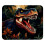 Mouse Pad με θέμα το Morning Dinosaur με αντιολισθητική βάση από καουτσούκ, τετράγωνο σχέδιο 1