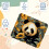 Panda Sunflower Golden Mouse Pad - Λεία επιφάνεια, παχιά επένδυση Mousepad, εργονομικός σχεδιασμός 3