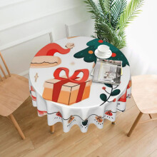 Éadach Boird Dronuilleogach Nollaig Shona, Fabraic Bhog Frith-Uisce agus Frith-Roic, 60 orlach, comhoiriúnach le seomra bia
