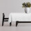 Toalha de mesa retangular branca pequena - 52x70 polegadas, capa de mesa decorativa em tecido para mesa de jantar de 1,20m. 5