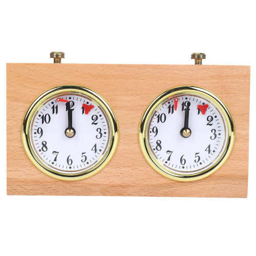 Schacktimer, professionell digital internationell schackklocka, schacktimer i trä, bärbar schacktimer
