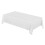 Toalha de mesa retangular branca pequena - 52x70 polegadas, capa de mesa decorativa em tecido para mesa de jantar de 1,20m. 2
