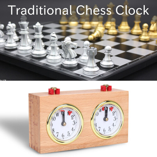 Schacktimer, professionell digital internationell schackklocka, schacktimer i trä, bärbar schacktimer 1