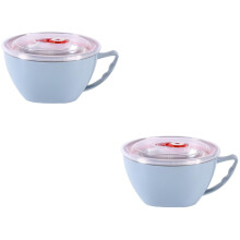 2-teiliges Küchenschüssel-Set, Reisschüsseln, japanische Speisemischung, Lunchbox mit Deckel